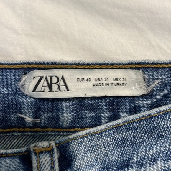 Zara | Blue | Relaxed | Button-fly | HighWaisted | Denim | Jeans | Size 31 - Picture 8 of 13